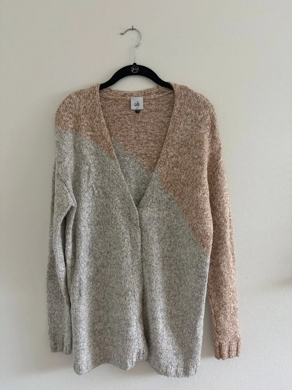 CAbi Two-Tone Knit Cardigan